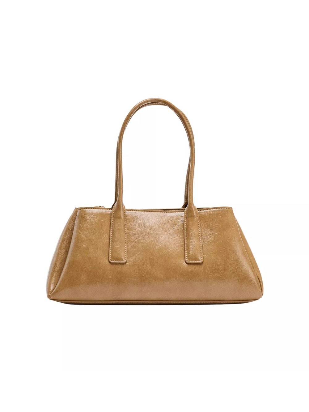 Zara Crackle-Effect City Bag